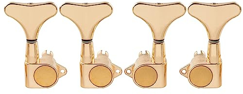 Musiclily Pro L2+R2 Bass Meccaniche per Basso Elettrico 4 Corde tipo Ibanez, Dorato
