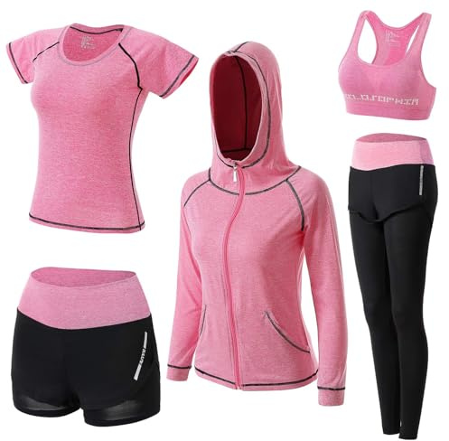 BOTRE Gym Sets Women Tracksuits Sport Yoga Exercise Running Wear Clothes | Ladies Workout Jogging Outfits Activewear Athletic Sets Suits