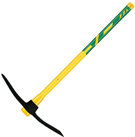 Pick Mattock with Heavy Duty Forged Construction, Adze and Ergonomic Non-Slip Handle for Gardening, Hunting, Landscaping and Outdoor,36 Inch