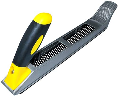 AERZETIX - C45994 - Rabot/Râpe pour Plaque de Plâtre 250x40mm Universel - Outillage Manuel de Plaquiste pour Lisser la Plaque de Plâtre/Gypse - Limage/Râpage/Rabotage - Poignée Bi-Matière en Plastique