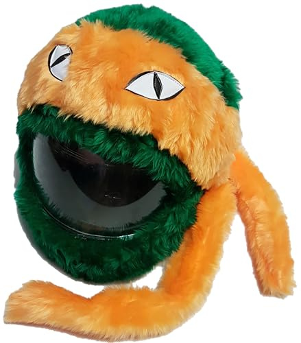 FunnyRiders Motorradhelm Überzug Plüsch Helmüberzug Motorrad - Lustig Motorrad Helm Überzug - Helmüberzug Motorradhelm - Hochwertiger Stoff-Cover Helm Deko