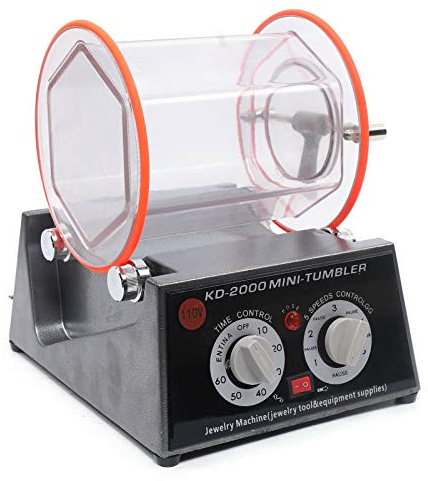 100W Rotary Tumbler Schmuckpolierer Poliermaschine Poliertrommel Kugelmühle Rotationspolierer Goldmünzen Poliermaschine Mini Tumbler mit Polierperle