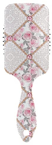 Hair Brush Vintage Rose Gold Chian Air Cushion Comb Massage Hairbrush Comb for Girls Women Smoothing Dry Wet Curly Straight Hair