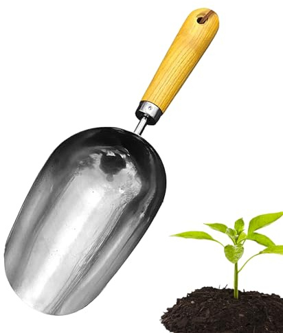 Pelle de jardin, pelle de jardin, pelle de jardinage à la main, pelle de terreau, pelle à terre pour plantes d'intérieur, pelles de jardin polyvalentes pour transplantation, creuser, planter, cultiver
