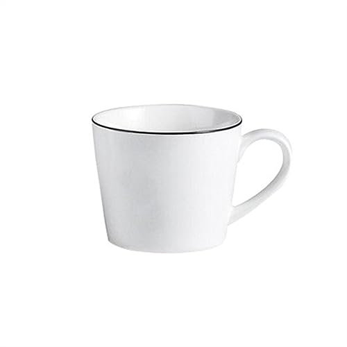 GLigeT Kaffeetassen Keramik Kreative Mode Nordic Stil Einfache Becher Schwarz Linie Becher Tasse Wasser Milch Kaffee Milch Frühstück Tasse Coffee Tassen (Color : B)