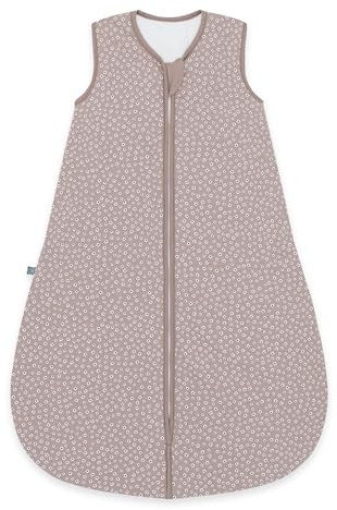 emma & noah Baby Schlafsack 2.5 TOG, Strampelsack für den Herbst und Winter in vielen Farben, Bio-Baumwolle, OEKO-TEX Zertifiziert, Schlafsack für Neugeborene (Blume Berry, 80 cm)