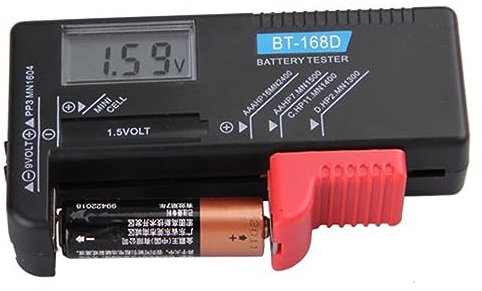 Uonlytech Digital Battery Tester Volt Checker Aa Battery Tester for Aa Aaa 9-volt 9v Number Battery