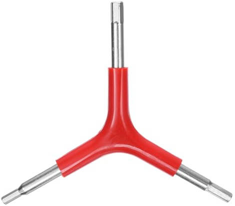 QUARKZMAN A forma Y 3 Strada Chiave 4mm 5mm 6mm Cromata Placcatura Rosso | per Ciclismo Riparazione Hardware, Tipo Y Interna Esagonale, Chiave Coppia, Portatile