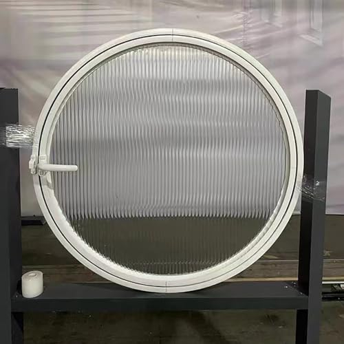 Fenster Window Kellerfenster Schiebefenster Schiebefenster mit Aluminiumrahmen und Metallschiebefenstern – Moderne drehbare Fenster mit 5 mm dickerem gehärtetem Glas – Durchmesser 40 60 80 100 cm, flä
