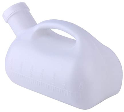 Urinale für Männer, 3000 ml, tragbares männliches Urinal, Urinsammelbehälter für Erwachsene/großer Urin-Halter aus Kunststoff für Inkontinenz, ältere Menschen, Reisen, Autofahren, Camping (blau)