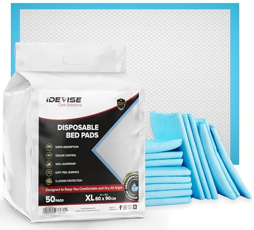 20 x Disposable Incontinence Bed Pads | 60 x 90 cm Premium High Absorbency Incontinence Bed Sheets | Bed Pads for Kids & Adults | Maternity Bed Mats | Waterproof Mattress Protector
