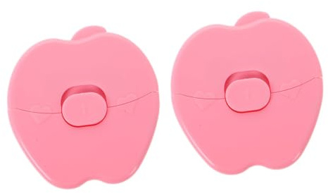Toddmomy 2stücke Niedlicher Haarschneider für Damen Manueller Pony-haartrimmer Haarschneidekamm mit Rasierklinge Tragbares Babyhaartrimmewerkzeug für Feines Haar Pony und Spliss