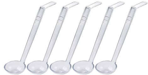 Ensemble de louches transparentes de qualité alimentaire pour banquets, distributeurs de sauces, vinaigrettes, jus, ustensiles de fête robustes et sûrs