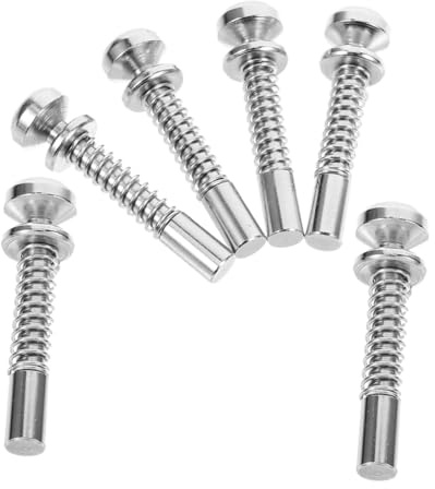6pcs Spring Loaded Locking Pin Crib Latch Replacement Silver