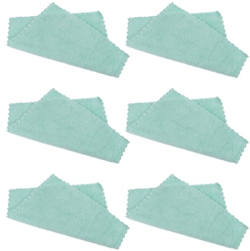 CONGARTENO Coral Fleece Face Washing Towels 6Pcs 30X30Cm Super Absorbent Soft Hand Towels for Makeup Remover Facial Cloths Suitable for Travel and Daily Skincare