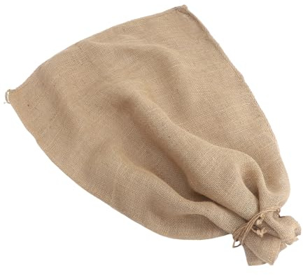 WEKADRIN Coperture Vegetali Invernali in Tela di Iuta 80X100 CM Sacchi di Juta Riutilizzabili con Coulisse Regolabile per Protezione Antigelo Piante da Esterno Arbusti e Alberi da