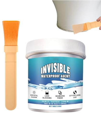 Sigillatura trasparente impermeabile, colla invisibile, 100 g, colla trasparente per riparazioni piastrelle, tetto, bagno, toilette, cucina, durevole, 3 anni di durata