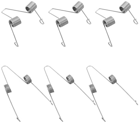 NOLITOY Juego de 6 Piezas de Muelles para Válvula de Escupir de Trompeta y Barítono, Metal Plateado, Alta Estabilidad y Versatilidad para Educación Musical y Presentaciones