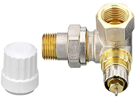 Danfoss Ventilunterteil RA-N Winkel-li. 1/2, mit Voreinstellung, 013G0234