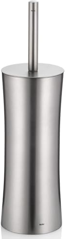 kela Scopino con contenitore 38 cm ELEGANCE, scopino in acciaio inox con testina intercambiabile, set scopino WC, opaco