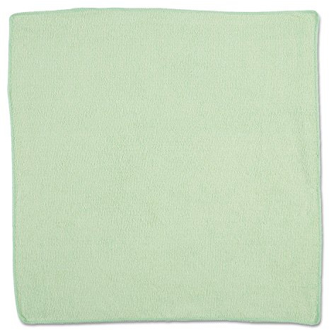 Rubbermaid Commercial Products Hygen r-40 Recycelte Mikrofasertücher | Waschbar und Fusselfrei | 24er‑Pack, 40 cm x 40 cm, Grün
