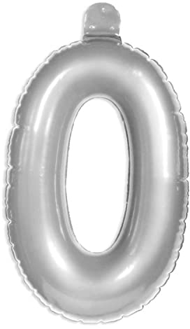 Folat - Inflable Número 0 Plata