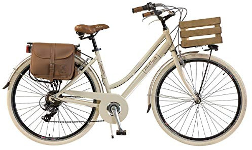Via Veneto by Canellini Vélo Citybike Ctb Femme Vintage Retro Via Veneto Aluminium avec boîte (crème, 46)