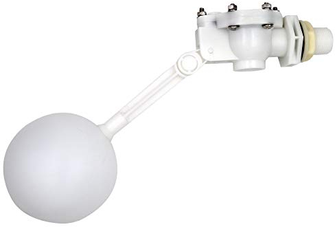 MUALROUS Valvola a sfera galleggiante con braccio regolabile 3/4 Valvola di ricambio galleggiante per serbatoio acqua Stagno Pesce Acquario Bovino Ovino abbeveratoio