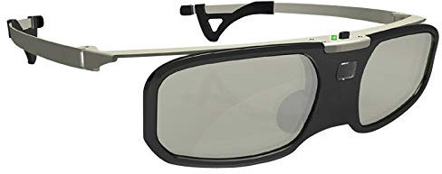 VR Equipos, Equipos de AR, Gafas 3D CTJ Bluetooth Obturador Activo 3D Glasses Miopía + Clip for el proyector Samsung Sony W807C LG 3D TV EPSON TW5200 / 5210/5300/5350/2030 (Color : Black)