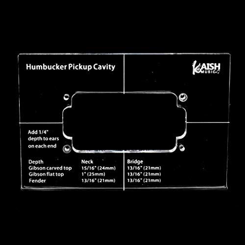 KAISH Akryl Humbucker pickup routingmall pickup mallar för kropp