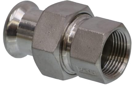 SEPPELFRICKE Edelstahl XPS330G, Durchgangsverschraubung I/IG, 28 mm x 1