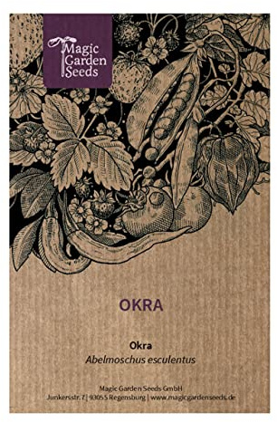Okra (Abelmoschus esculentus) - ca 30 frön mycket gammal grönsakssort från Afrika