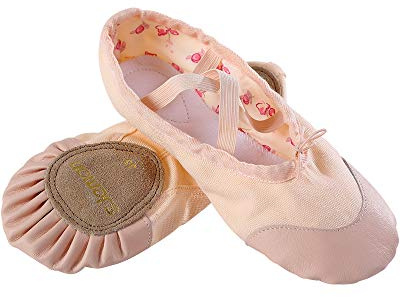 s.lemon Ballettschuhe Ballettschläppchen,Doppelschicht Leinwand Geteilte Sohle Ballett Schuh für Mädchen Kinder Damen Männer