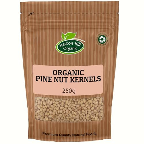 Organic Pine Nut Kernels 250g by Hatton Hill Organic | A Nutty, Nutrient-Packed Addition to Your Favourite Dishes
