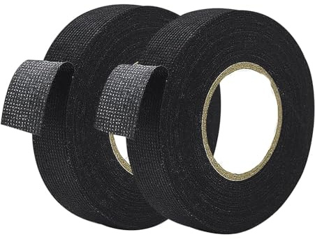 MZOYOURO 2 Rollen Selbstverschweißendes Isolierband, 15m x 19mm Isolierband Wasserdicht Schwarz, Selbstverschweißendes Klebeband, Vulkanisierban, Zum Isolieren, Reparieren und Bündeln