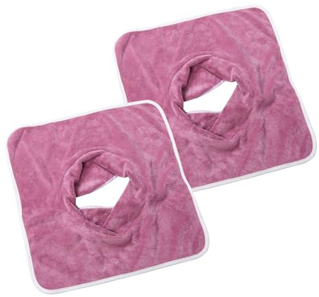 HAMPPLIES 2 Stück-pack Wiederverwendbares Gesichtslaken für Massageliege mit Atemloch Weich und Atmungsaktiv für Schönheitssalons