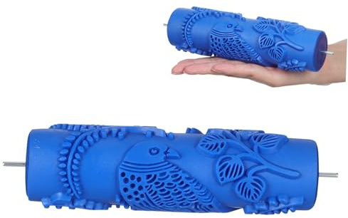 7 Inch Rubber Embossing Paint Roller for Wall Decoration Painting