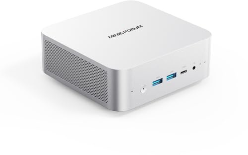 MINISFORUM AI Mini PC M1 Pro-125H con processore Intel Core Ultra 5 125H (14C/18T, fino a 4,5 GHz), mini computer 32 GB DDR5 PCIe4.0 SSD 512 GB, Quad Display con HDMI 2.1/USB4/DP, 5 porte USB, WiFi 7