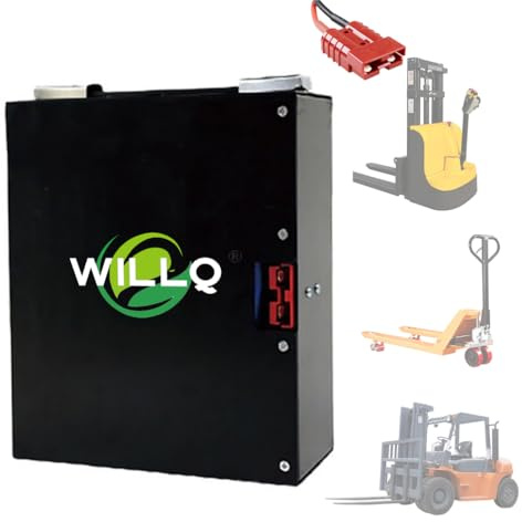 WILLQ Batterie transpalette électrique TB20E 48V 15Ah Batterie Lithium pour Chariot élévateur, avec système Gestion Batterie Intelligent intégré pour Moteur 720W et Prise Anderson