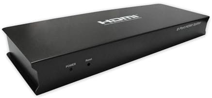 AXIL AV0068 Splitter HDMI 1 Ingresso 8 Uscite Video Digitale Full HD 1080p Compatibile VGA SVGA UXGA Distribuzione Multi Monitor Alimentazione Integrata