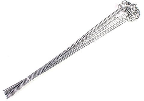 N/A 25 Metallstecker Preisschildhalter Etikettenhalter Schilderhalter 40cm Öse 25mm verzinkt