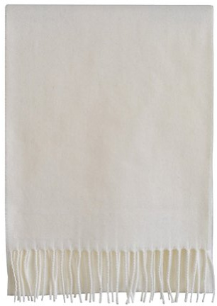 TOUTACOO, Echarpe 100% Laine - Homme & Femme - Fabriquée en France - Couleur 17e-Ecrue