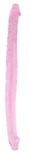 Beauty7-18 Zoll Doppelseitige Realistic Analdildo Double Dong Realistic Analdildo Doppel Penis Doppeldildo Dildo Frauen Lesbisch Homosexuelle Sex Spielzeug 45cm Farbe: Pink