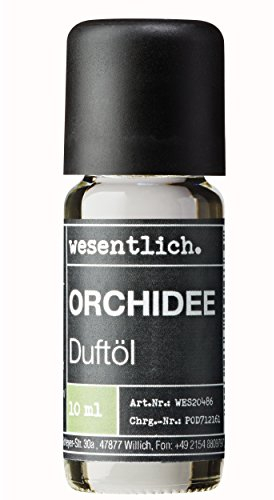 Huile parfumée à l’orchidée – huile aromatique pour lampe diffuseur et diffuseur – Parfum d'ambiance de qualité de wesentlich (10 ml)