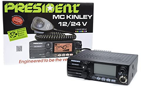 Radio CB President MC Kinley ASC AM-FM-LSB-USB 40CH ANL NB Hi-Cut 12/24