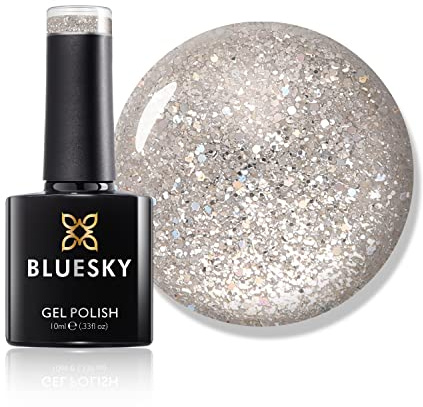 Bluesky Gel Nail Polish, Platinum 09, Ice Ice Baby, 10 ml Long Lasting, Chip Resistant, 10 ml (Requires Drying Under UV LED Lamp)