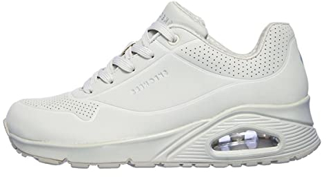 Skechers Damen Uno Stand On Air Sneakers, Off White Durabuck, 39 EU