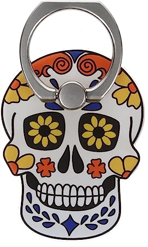 Sugar Skull Phone Ring Holder Grip Finger 360 Mount Stand Mobile Universal Loop for All Smartphones