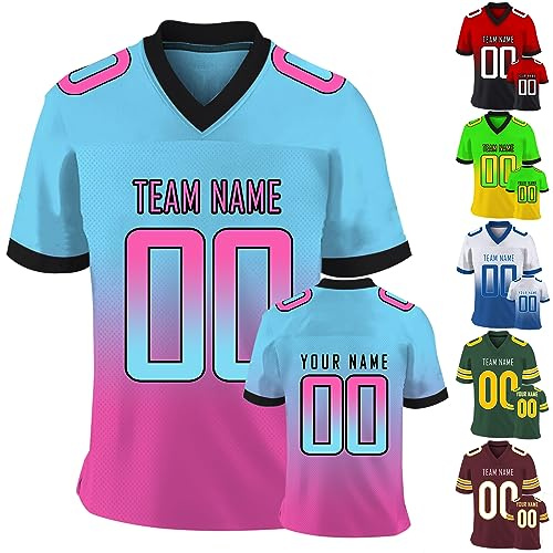 Personalisierte Fußball-Trikots für Männer Frauen Personalisierte Gedruckt Team Name Nummer Trikots Individuelle Sport Shirts Team Geschenke
