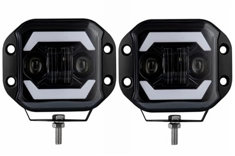 Faretto Luci Ausiliari Faro da Lavoro a LED da 5 '' Faretti ausiliari Offroad Moto Guida Fendinebbia per Camion Pick-up ATV UTV SUV 4x4 Barra Luminosa
